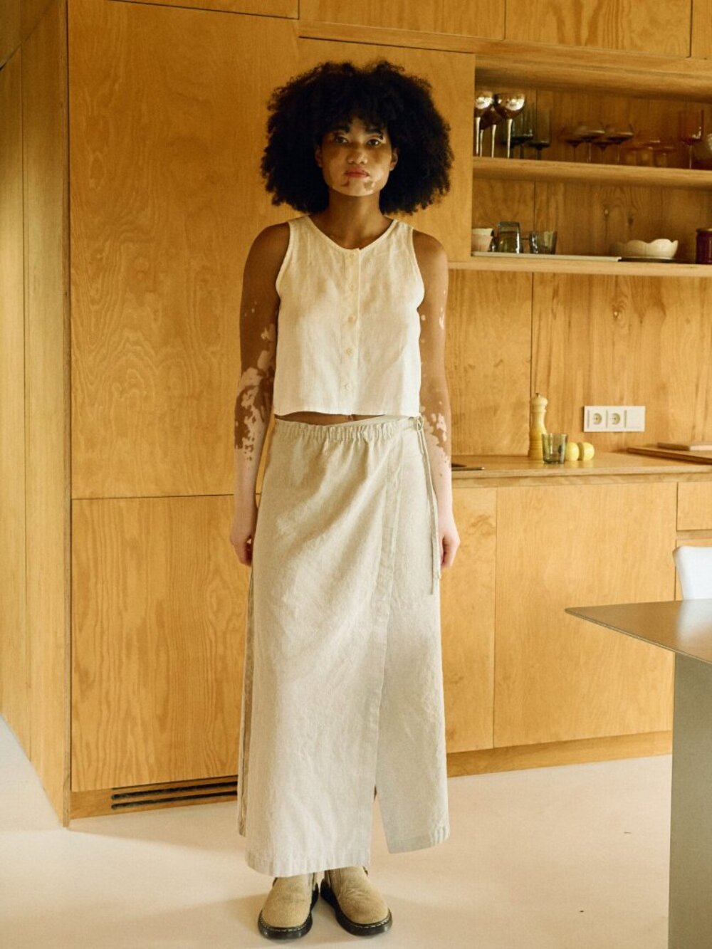Linenfox Wrap Skirt